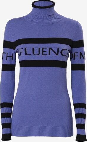 Influencer Pullover in Blau: predná strana