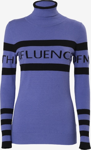 Influencer Pullover in Blau: predná strana