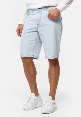 INDICODE JEANS Regular Shorts 'Tian' in Blau