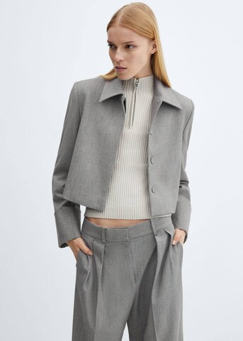 MANGO Blazer 'Colorado' in Grey: front