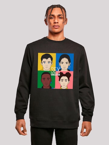 F4NT4STIC Sweatshirt 'Sex Education Netflix TV Series' in Black: front