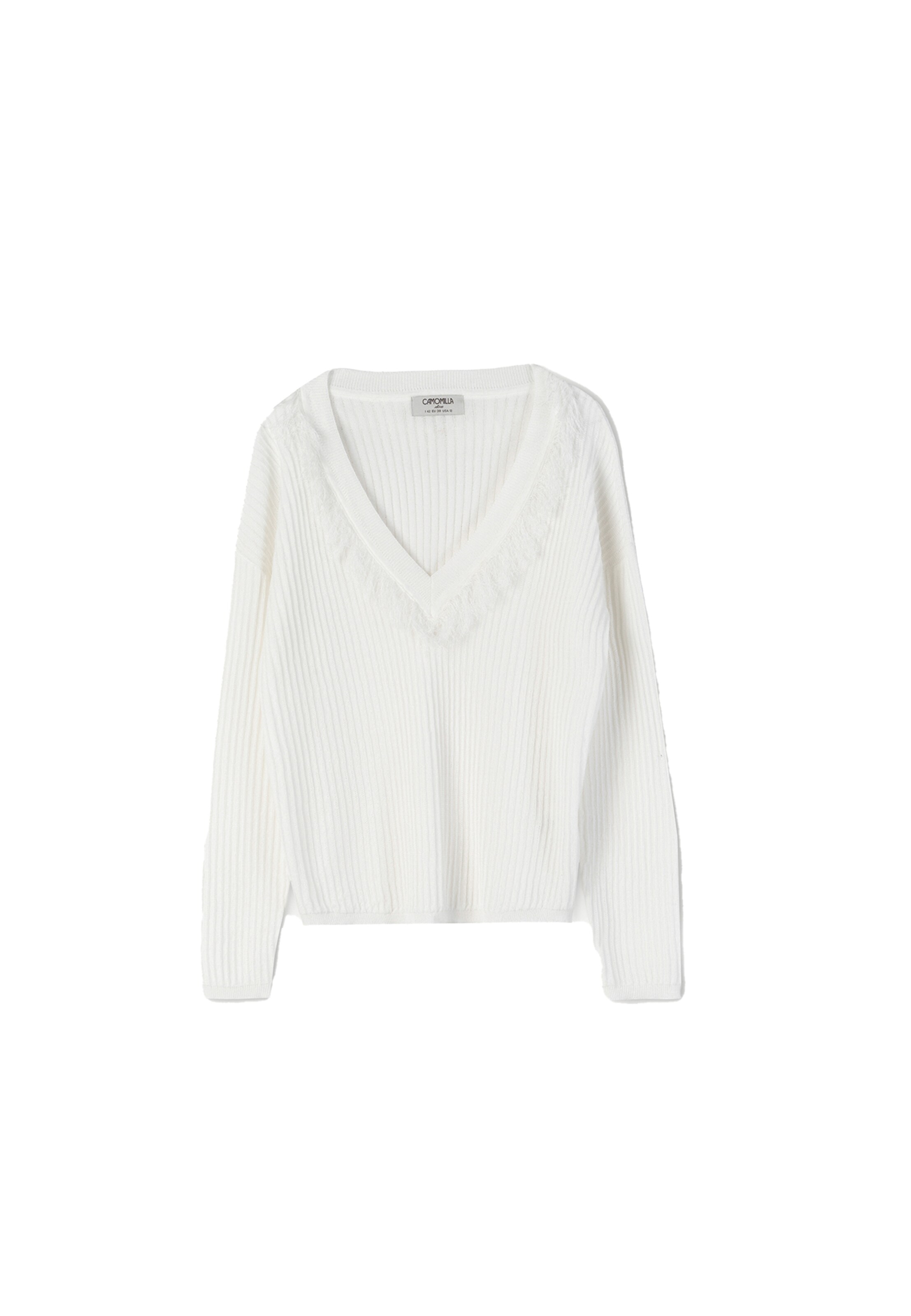 Pull-over 'MARGOT' Camomilla Italia en blanc : devant