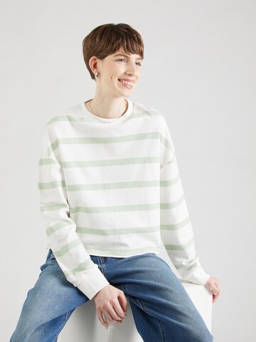 QS Sweatshirt in Grün: Vorderseite
