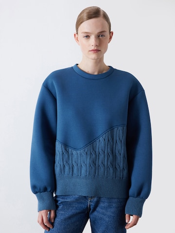 Ipekyol Sweatshirt in Blauw: voorkant