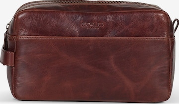 Howard London Kulturtasche 'Toiletry Bag Hayden Brown' in Braun: Vorderseite