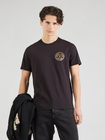Versace Jeans Couture Shirt in Zwart: voorkant