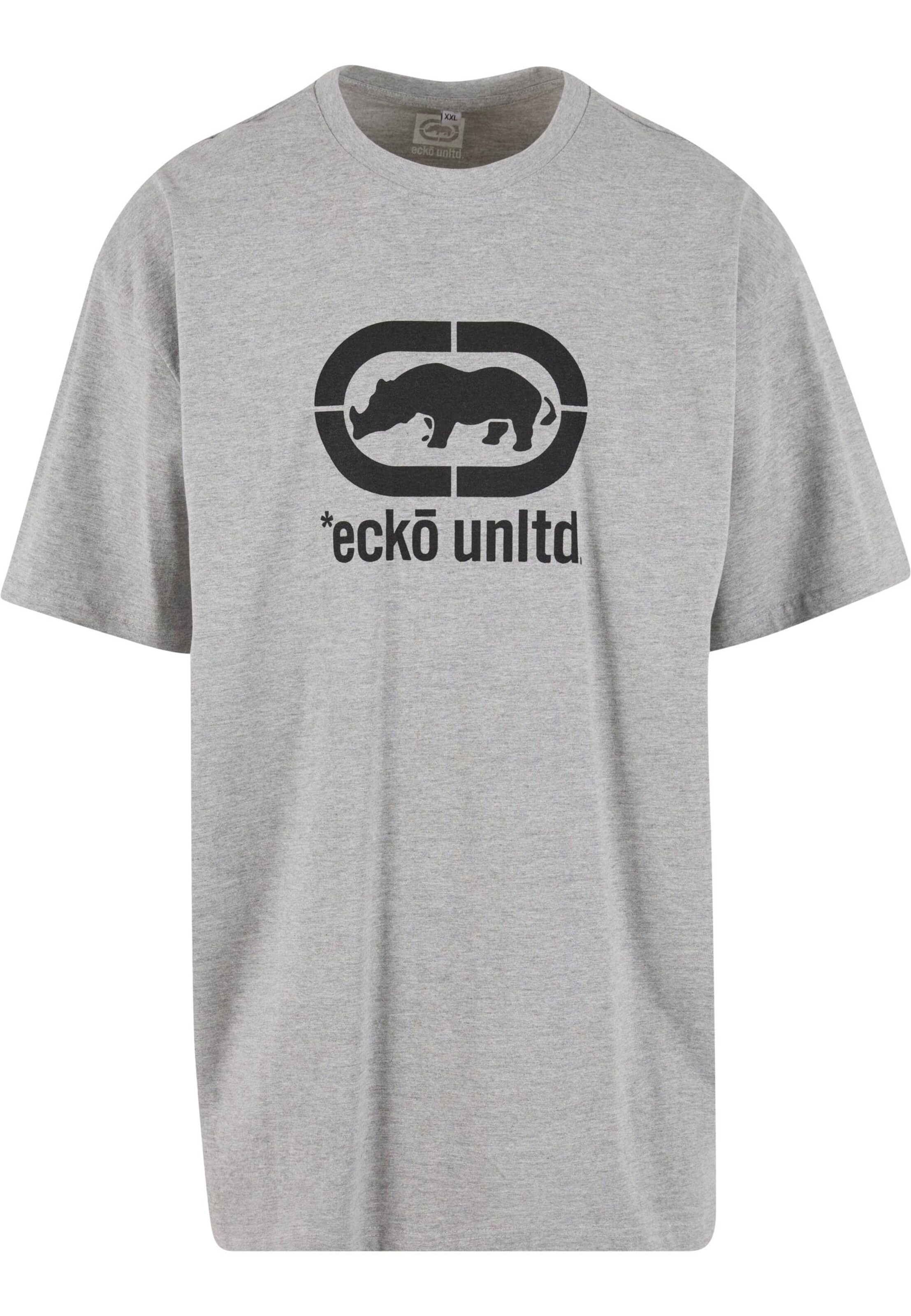 Ecko Unlimited Koszulka 'JohnRhino' w kolorze szary: przód