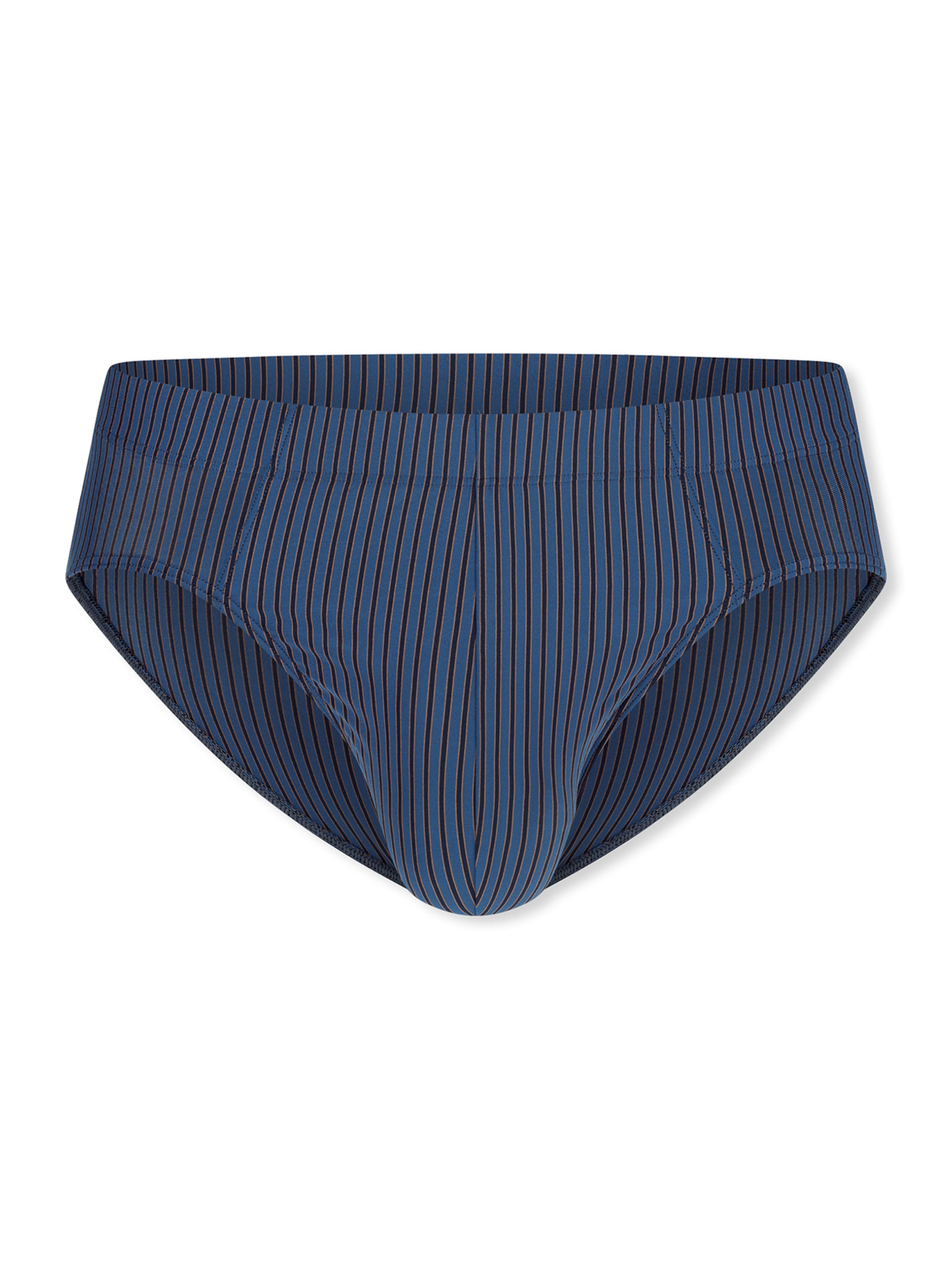 SCHIESSER Minislip ' Pure Micro ' in Blau: Vorderseite