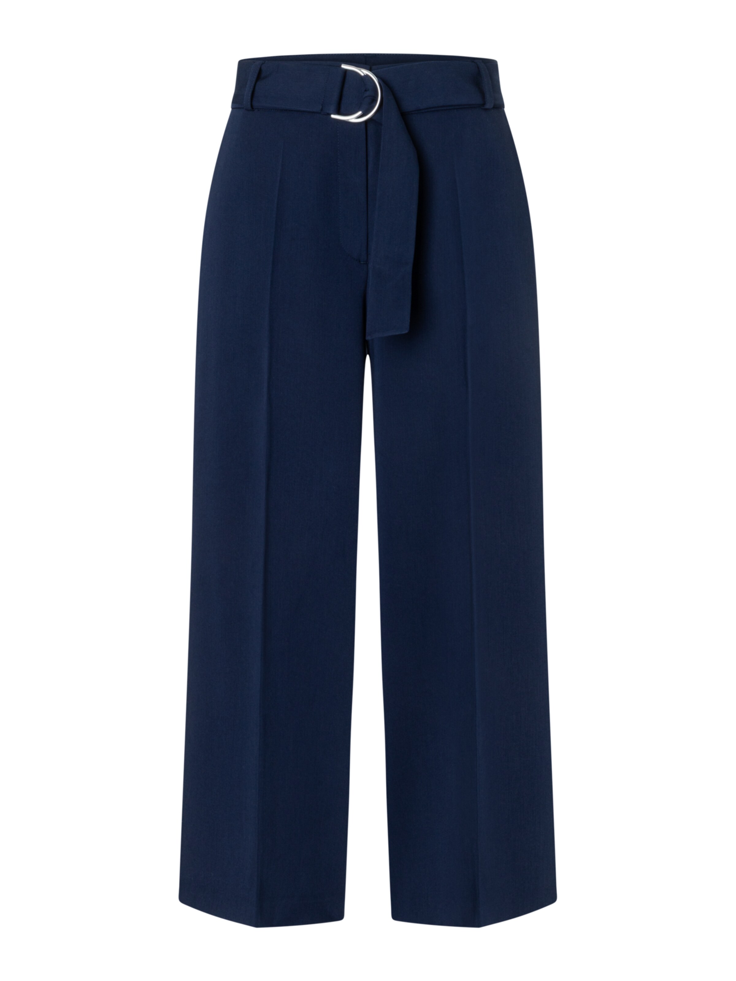 MORE & MORE Flared Pants in Blue: front