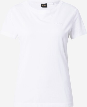 BOSS Тениска 'C_Esogo_1' в бяло: отпред