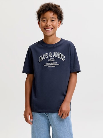 Jack & Jones Junior T-shirt 'JJEDENVER' i blå: framsida