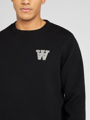 WOOD WOOD Pullover 'Tay AA' in Schwarz