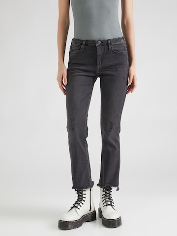 True Religion Flared Jeans in Zwart: voorkant