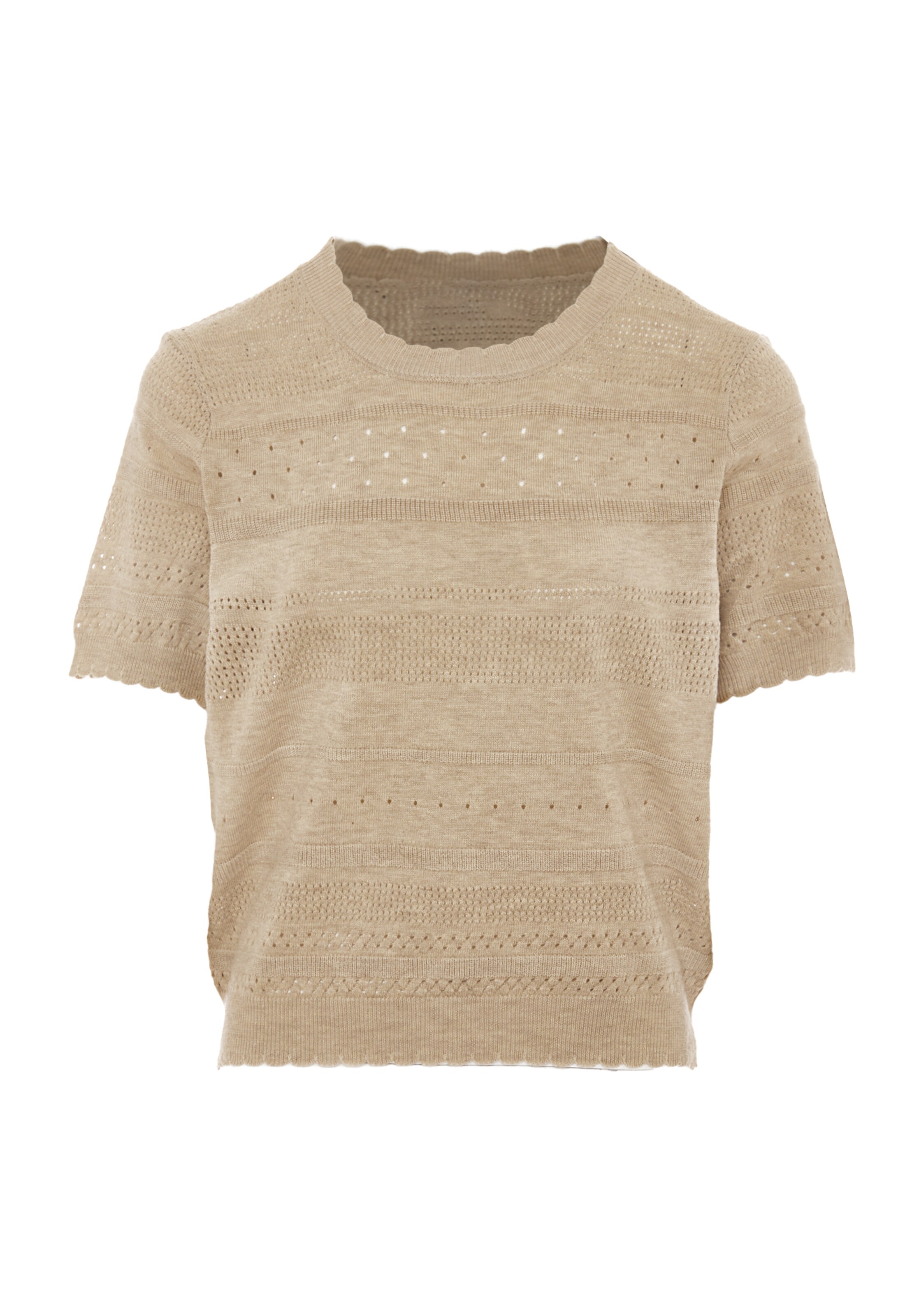 NAEMI Bluse in Beige: Vorderseite