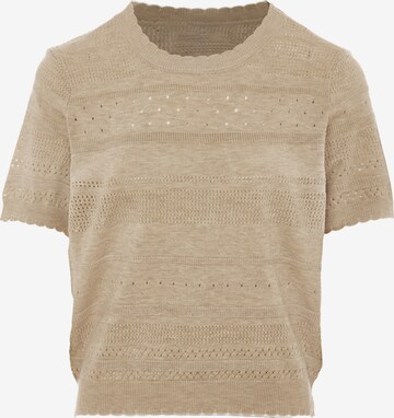 NAEMI Blouse in Beige: front