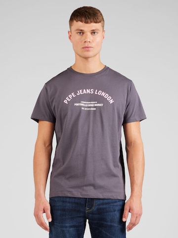 Pepe Jeans - Camisa 'Waddon' em cinzento: frente