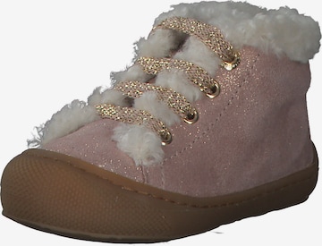 NATURINO First-Step Shoes in Pink: front