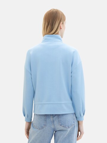 TOM TAILOR Sweatjacke in Blau