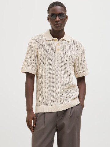 Pull-over 'JPRJoel' JACK & JONES en beige : devant
