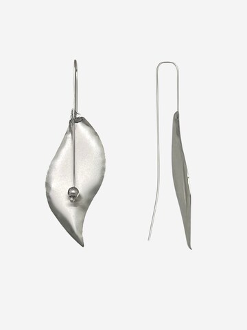 Gloria Mago Earrings 'Elara earring with hook in silver 10µ brass' in Silver