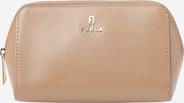 FURLA - Bolsa de maquillaje 'ARES' en beige: frente