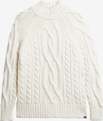 Superdry Sweater in White: front