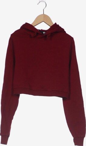 NA-KD Sweatshirt & Zip-Up Hoodie in XS in Red: front
