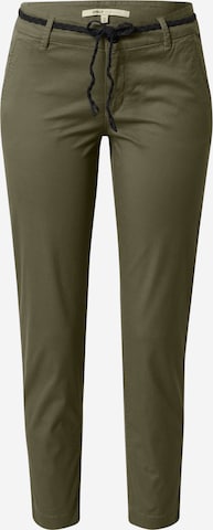 Regular Pantalon chino 'Evelyn' ONLY en vert : devant