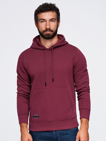 Sweat-shirt Ombre en rouge : devant