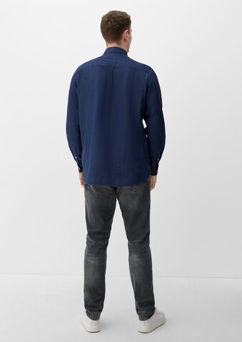 s.Oliver Men Tall Sizes Regular Fit Hemd in Blau
