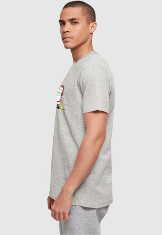 Merchcode Shirt 'Peanuts Snoopy Santa' in Grey