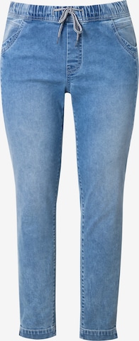 Ulla Popken Jeggings in Blue: front