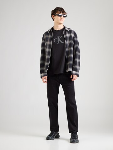 Calvin Klein Jeans Szabványos Póló - fekete