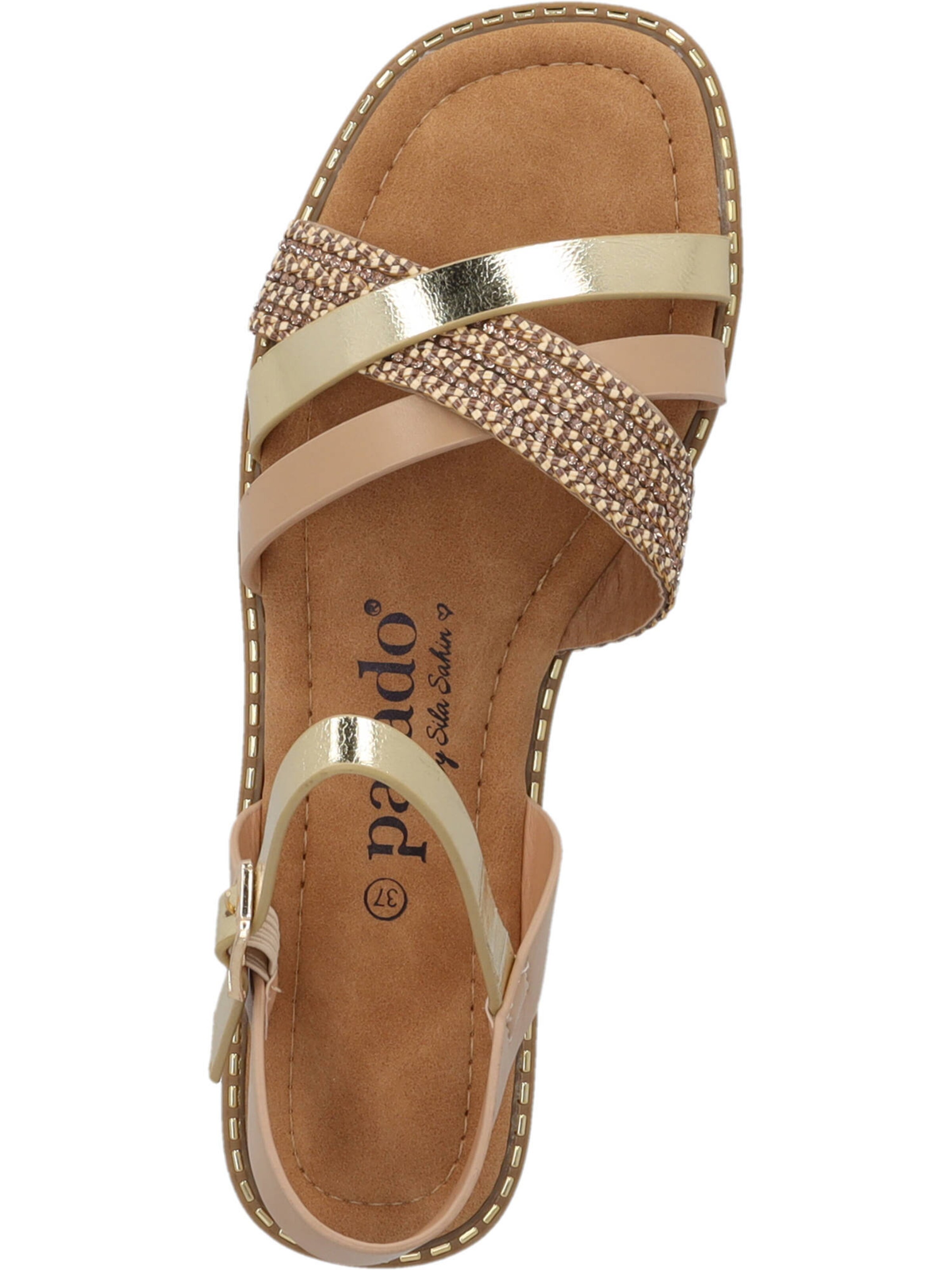 Palado by Sila Sahin Sandalen met riem 'Lalis' in Goud