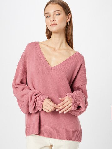 In The Style Sweater in Pink: front