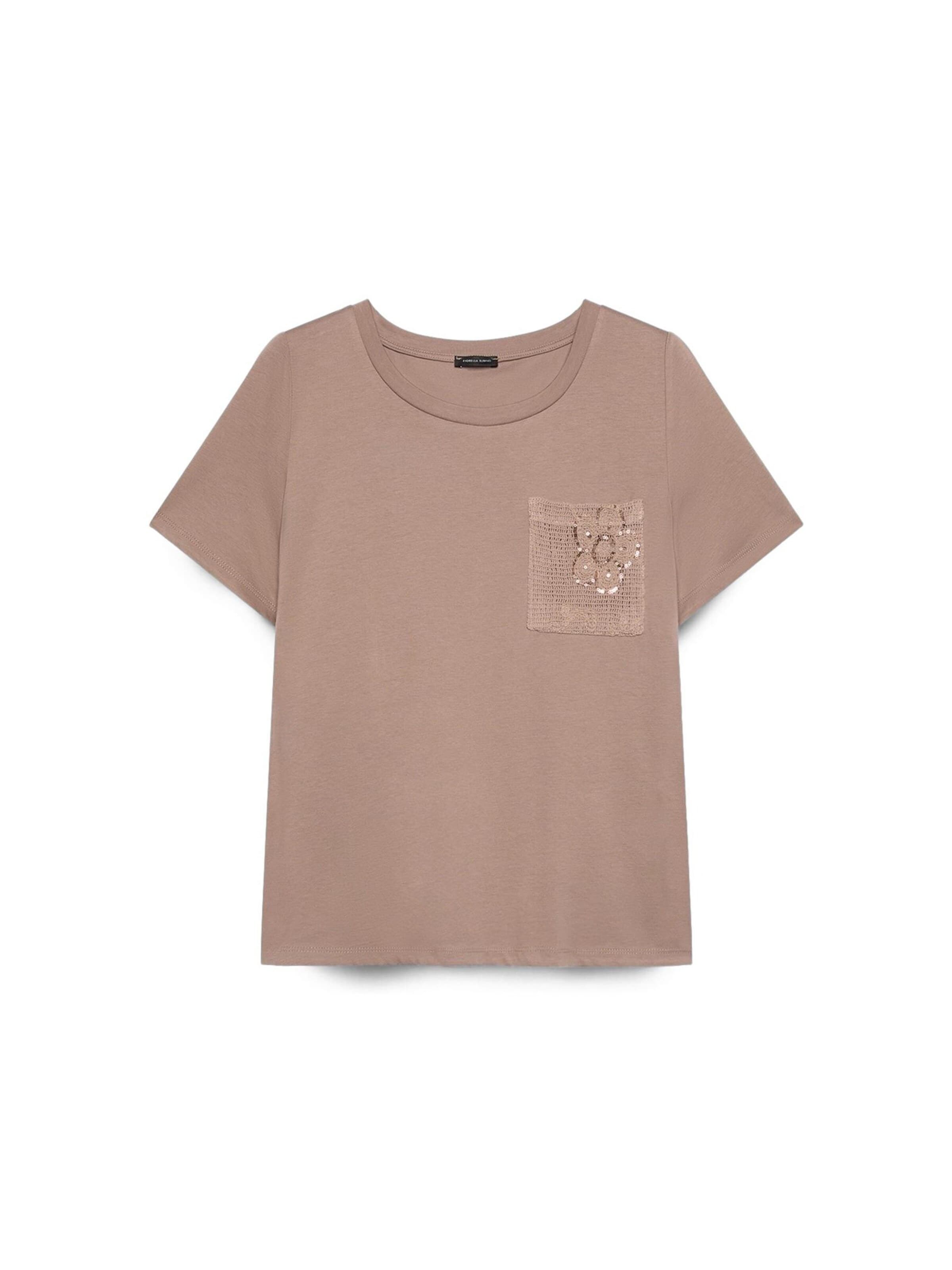 Fiorella Rubino - Camiseta en marrón: frente