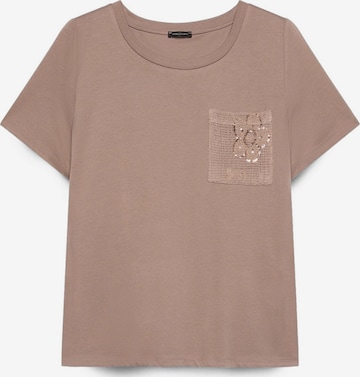 Fiorella Rubino - Camiseta en marrón: frente