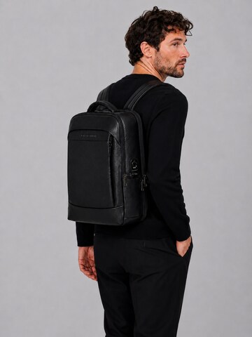 Sac à dos 'AUREX FINGERPRINT TECH.' CYCAS D'OR en noir : devant
