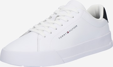 Sneaker low 'COURT ESS' de la TOMMY HILFIGER pe alb: față
