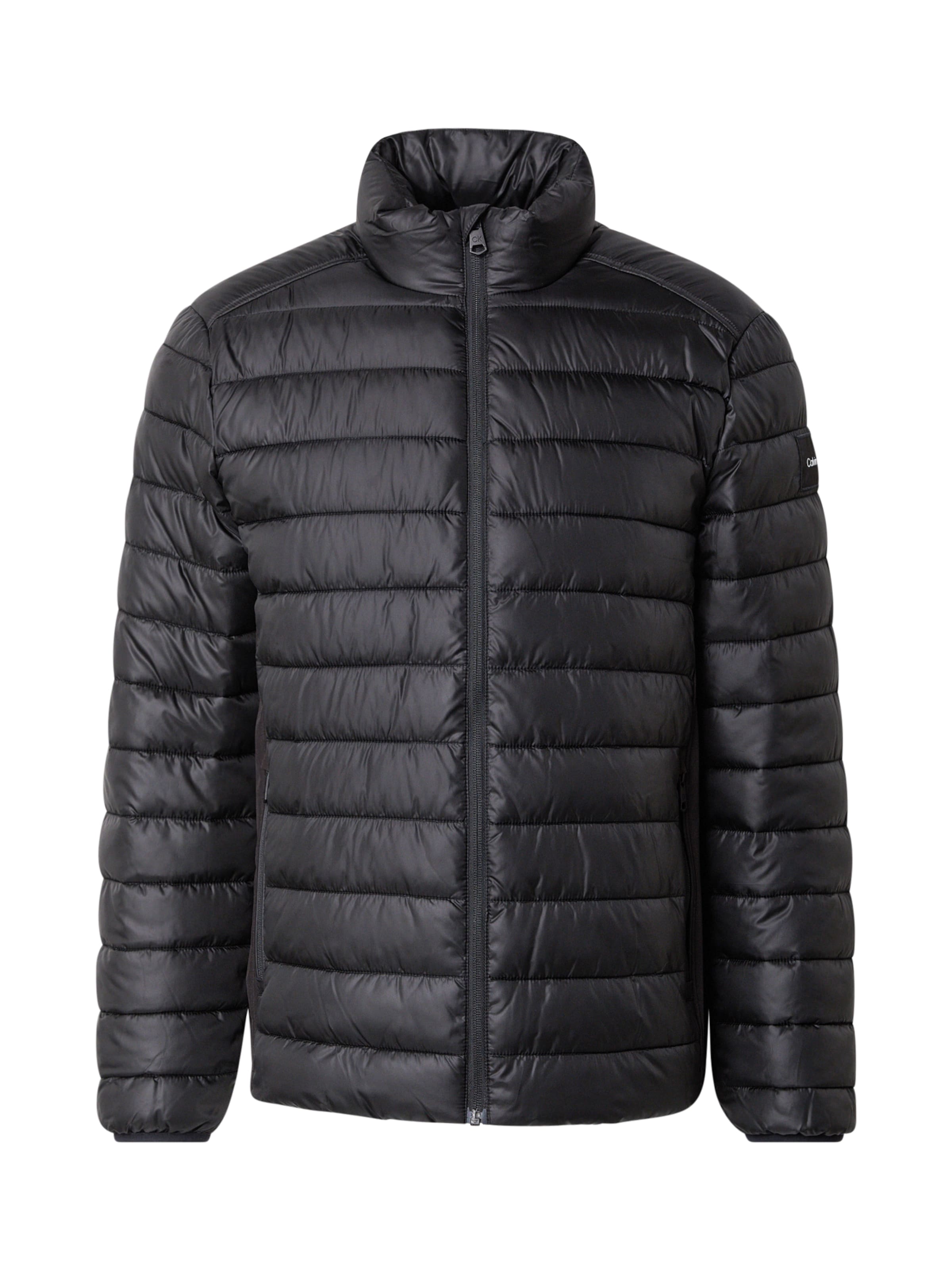 Calvin Klein Kevad-sügisjope, värv must: eest vaates