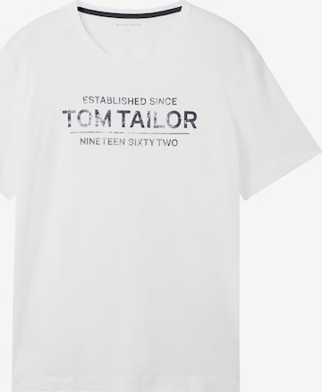 TOM TAILOR T-Shirt in Weiß: Vorderseite