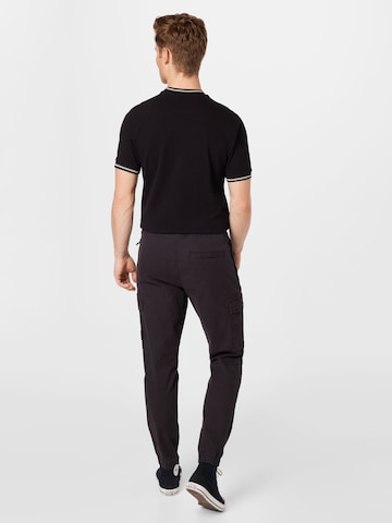 River Island Конический (Tapered) Брюки-карго в Черный