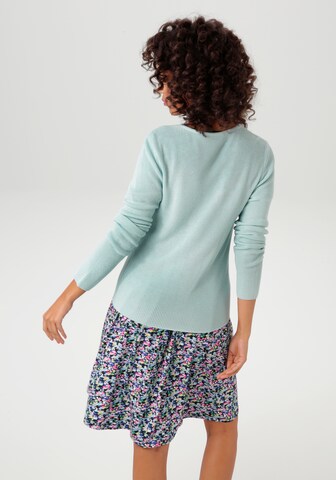 Aniston CASUAL Strickjacke in Blau