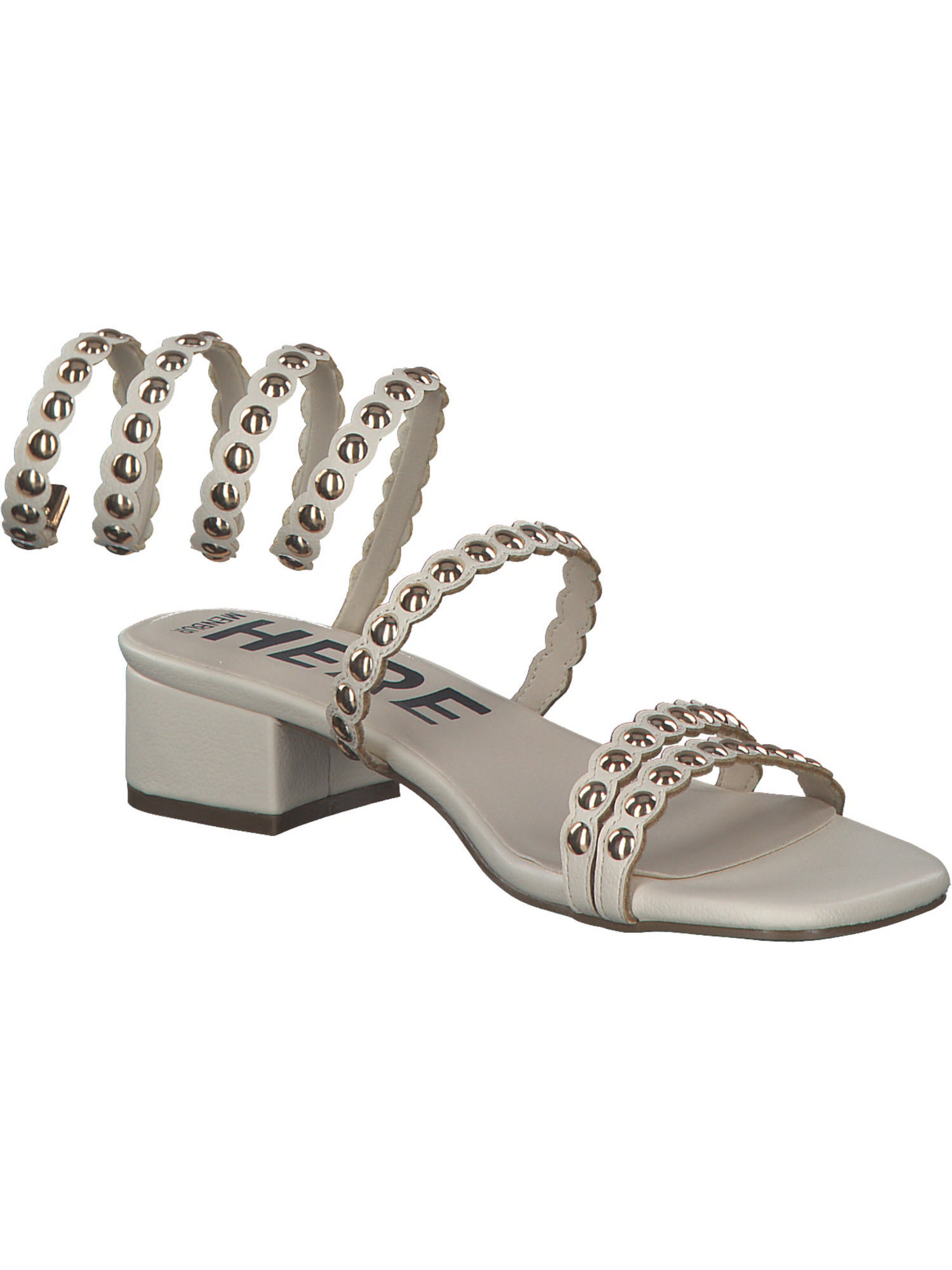 MENBUR Strap Sandals in Beige