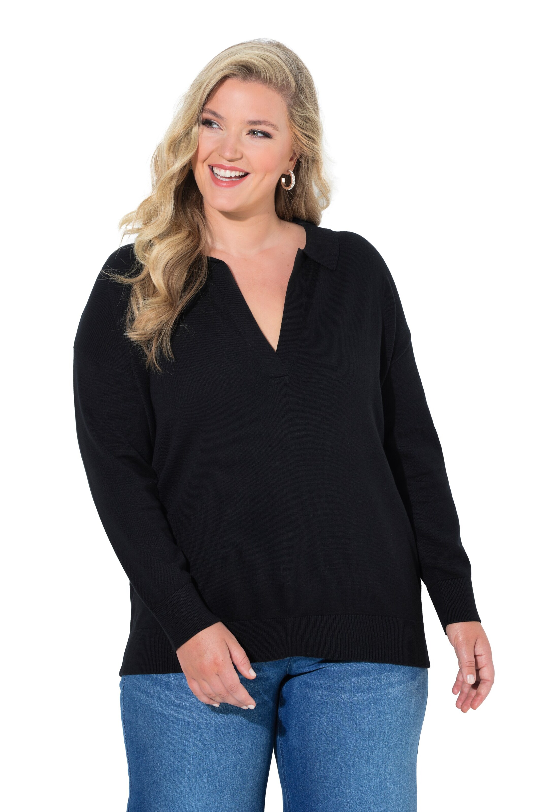 MIAMODA Pullover in Schwarz: Vorderseite