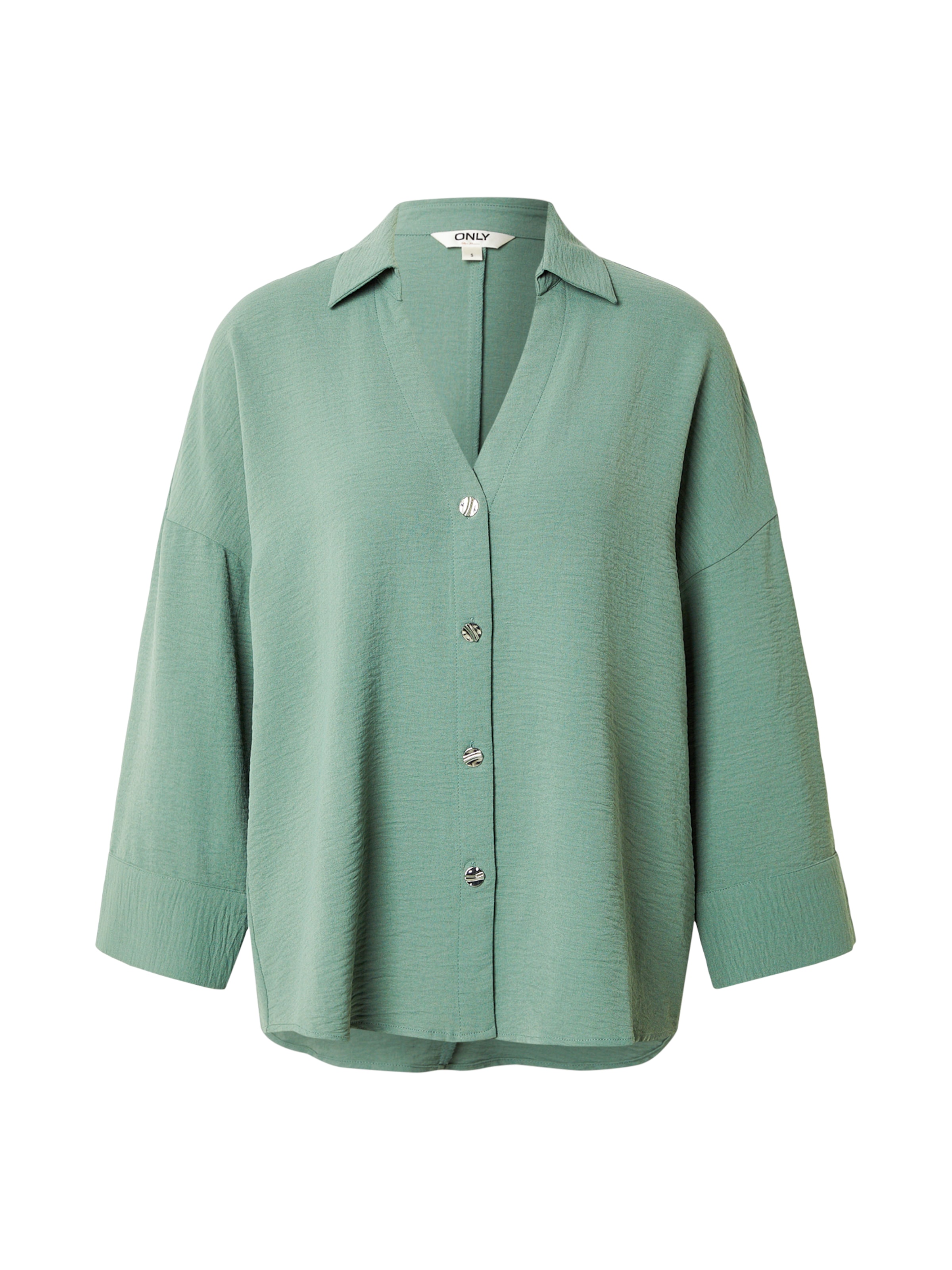 Chemisier 'ONLSVERRE METTE' ONLY en vert : devant