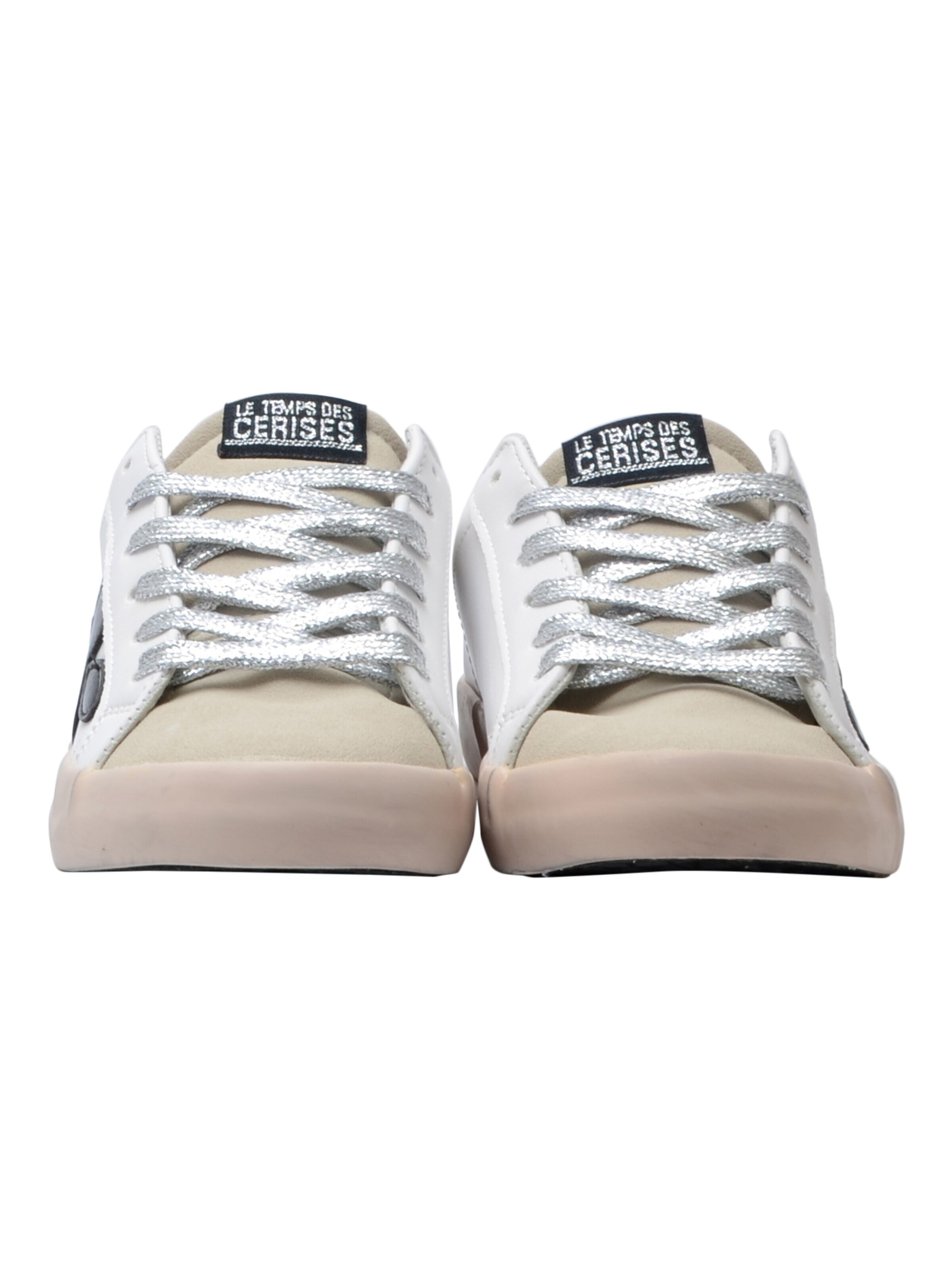 Le Temps Des Cerises Athletic lace-up shoe in White