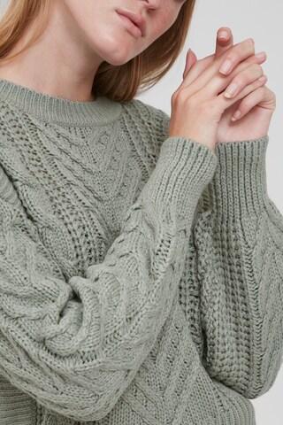 b.young Strickpullover 'BYOTINKA CABLE JUMPER' in Grün