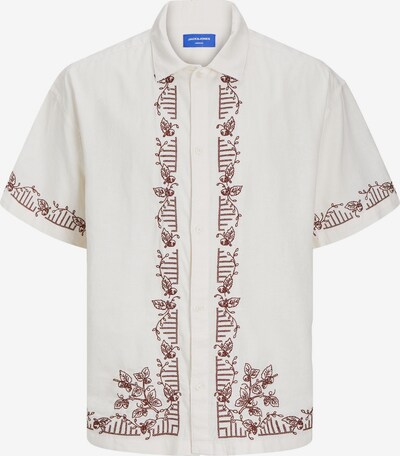 JACK & JONES Overhemd in de kleur Donkerbruin / Wit, Productweergave