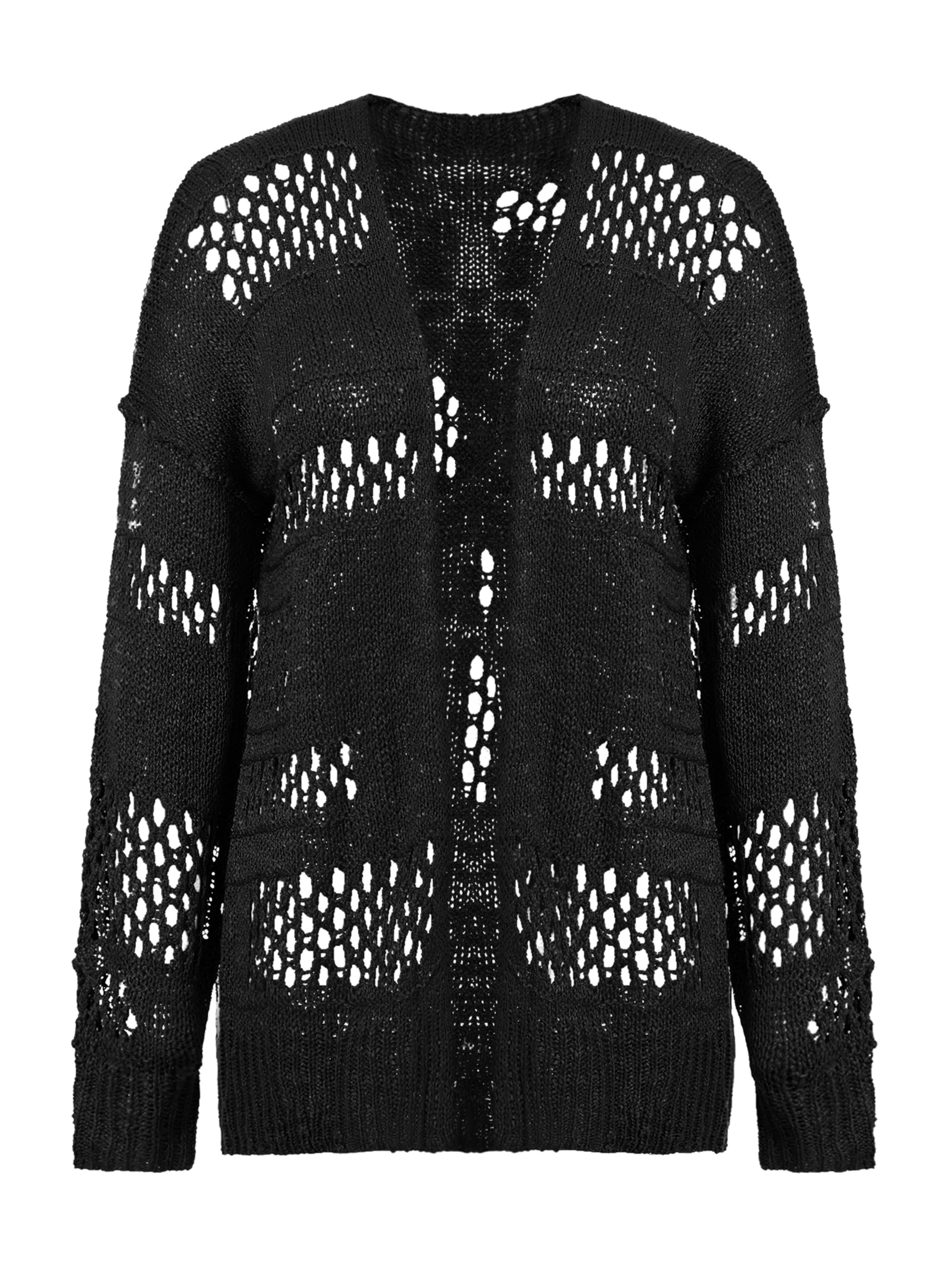 Imily Bela Strickjacke in Schwarz: Vorderseite